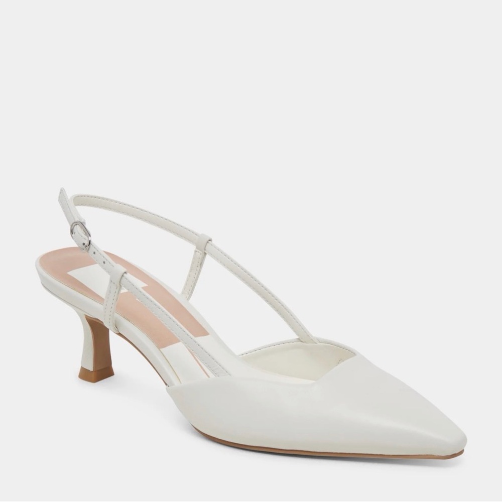 Dolce Vita Cream Slingback Heels